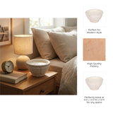 Ceramic Sea Salt and Lemon Bowl Candle