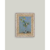 Flowers in a Glass Vase by Monet Framed Antique Art (7x12)