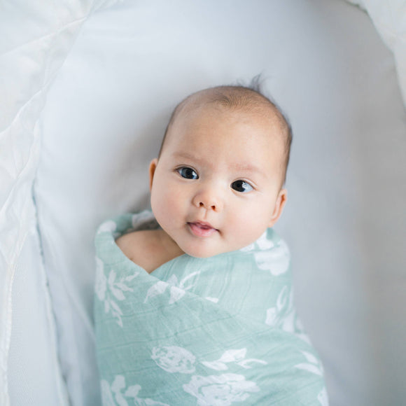 Vintage Floral Swaddle Blanket Set
