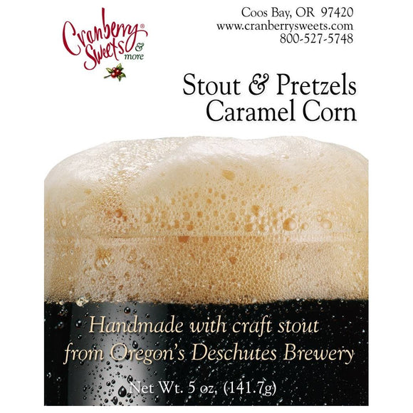 Stout and Pretzels Popcorn: 5 oz.