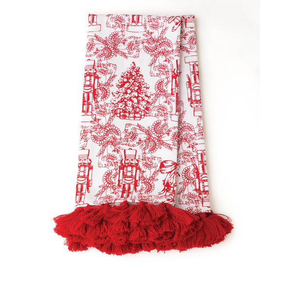 Classic Nutcracker Tassel Kitchen Towel