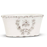 Embossed Bee Crest Cement Planter