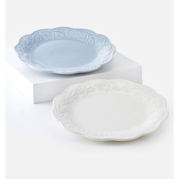 Brighton Ceramic Embossed Floral Dinner Plate