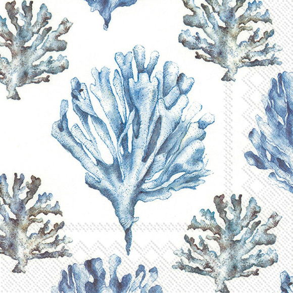 Watercolor Coral Paper Cocktail Napkins