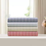 100% Cotton Gingham Sheet Set
