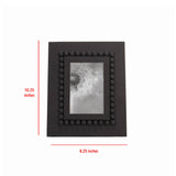 GiGi Black 4x6 Photo Beaded Wood Picture Frame