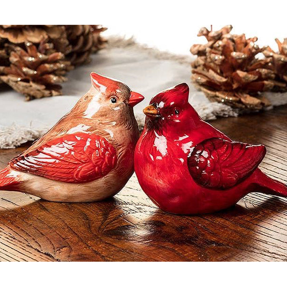 Cardinal Salt & Pepper Shakers