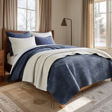 Velvet Stitch Quilt Set in Forrest