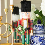 Handpainted Plaid 15" Nutcracker