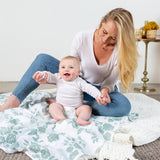Vintage Floral Swaddle Blanket Set