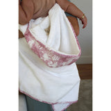 Pink Toile Organic Cotton Bath Towel