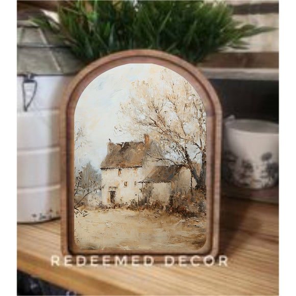 Northam Cottage Arch Top Framed Art