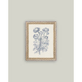 Blue Flower Sketch: 8x10