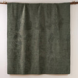 Velvet Stitch Quilt Set: Chambray