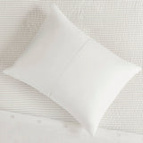 Striped Seersucker Ivory Comforter Set