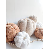 Handmade Plush Sherpa Decorative Pumpkins