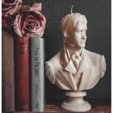 Handcrafted Jane Austin Mr Darcy Pillar Candle
