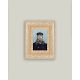 Portrait of a Postman Framed Antique Art: 10x12