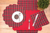 Christmas Red Plaid Placemat (Set of 4)