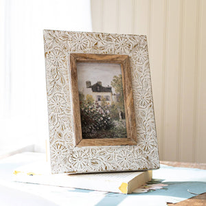 Frannie 4x6 Antique Embossed Picture Frame