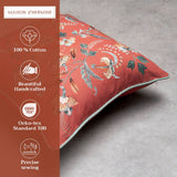 Dalida Terracota Throw Pillow 20" x 20"