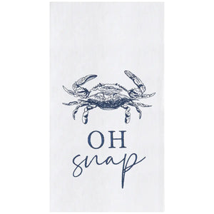 Coastal Crab Oh Snap Kitchen Towel