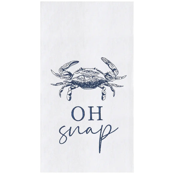 Coastal Crab Oh Snap Kitchen Towel