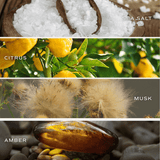 Salt and Sea 15 oz Soy Candle (Blue)