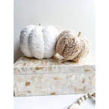 Handmade Plush Sherpa Decorative Pumpkins