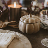 Pumpkin Spice Soy Candle - 8 oz Pumpkin Jar, Fall Gift