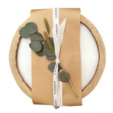 13.5" Paulownia Circular Wood Candle