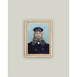 Portrait of a Postman Framed Antique Art: 10x12