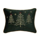 Christmas Gold Tree Forest Throw Pillow