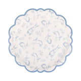 8" Bunny Toile Paper Plates