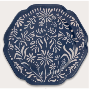 Mykonos Melamine Navy Blue Dinner Plates (Set of 4)