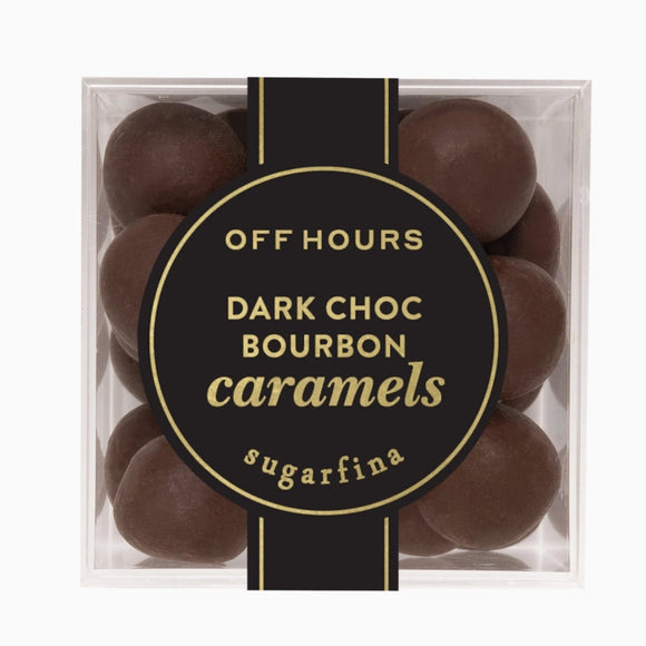 Dark Chocolate Bourbon Caramels