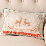 Warm Winter Wishes Throw Pillow