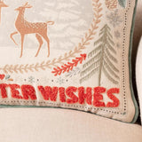 Warm Winter Wishes Throw Pillow