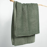 Velvet Stitch Quilted Throw: Grey