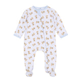 Sweet Golden Print Zip Footie