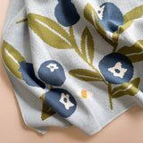 Blanket Blueberry Bear Bee Organic Cotton Baby Blanket