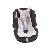 Toile De Jouy Stroller Seat Cushion in Pink: 27.5” x 14.5”