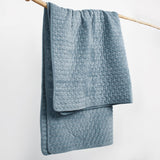 Velvet Stitch Quilted Throw: Grey