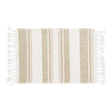 Coastal Sands Stripe Cotton Jute Placemats (Set of 4)