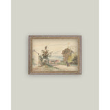 The Road From Versailles Framed Antique Art: 10x8