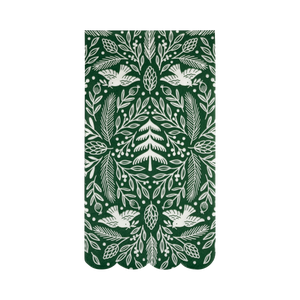 Winter Woodland Scalloped Paper Dinner Napkin