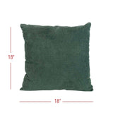 Mili 18x18 Farmhouse Corduroy Velvet Filled Throw Pillow