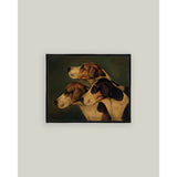 Three English Foxhounds: 7x5