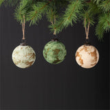 Antiqued Frosted Ornament