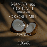Mango and Coconut 15 oz Soy Candle, Matte Jar - Home Decor
